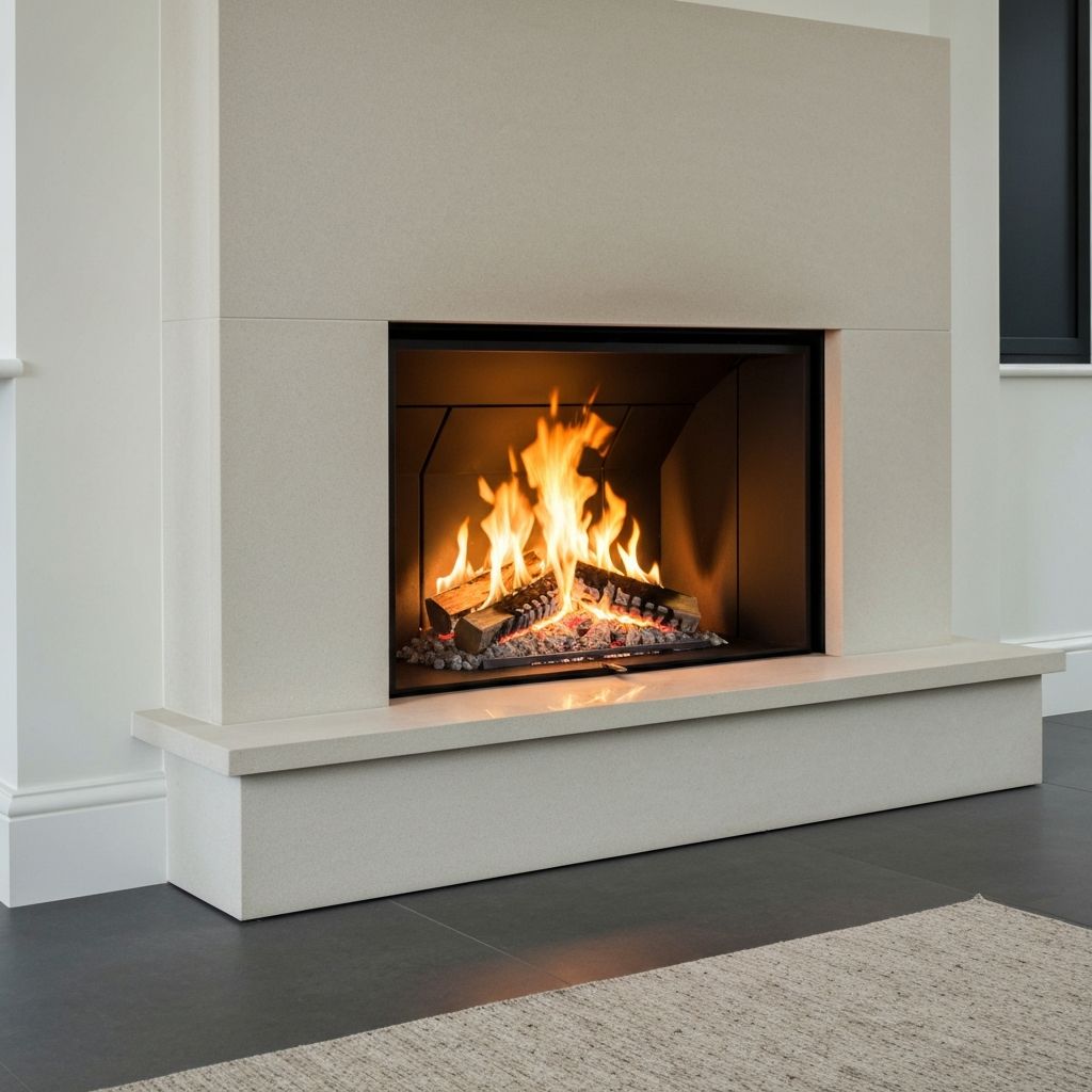 Modern stove in contemporary setting